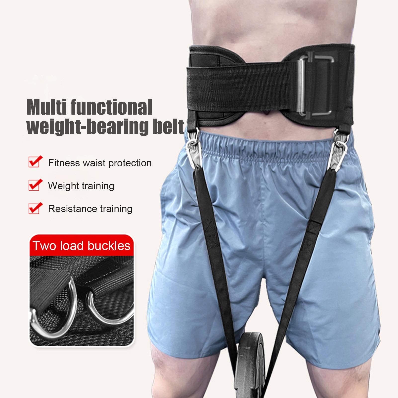 Gewichteter Dip Klimmzuggürtel, atmungsaktiver Gewichthebergürtel, EVA-Rückenstützgurt, strapazierfähige Nylon-Edelstahlkette (Herren, Damen), Krafttraining, Bodybuilding, Fitness