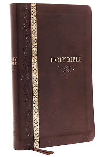 KJV Holy Bible: Thinline, Brown Leathersoft, Red Letter, Comfort Print (Thumb Indexed): King James Version: Holy Bible, King James Version