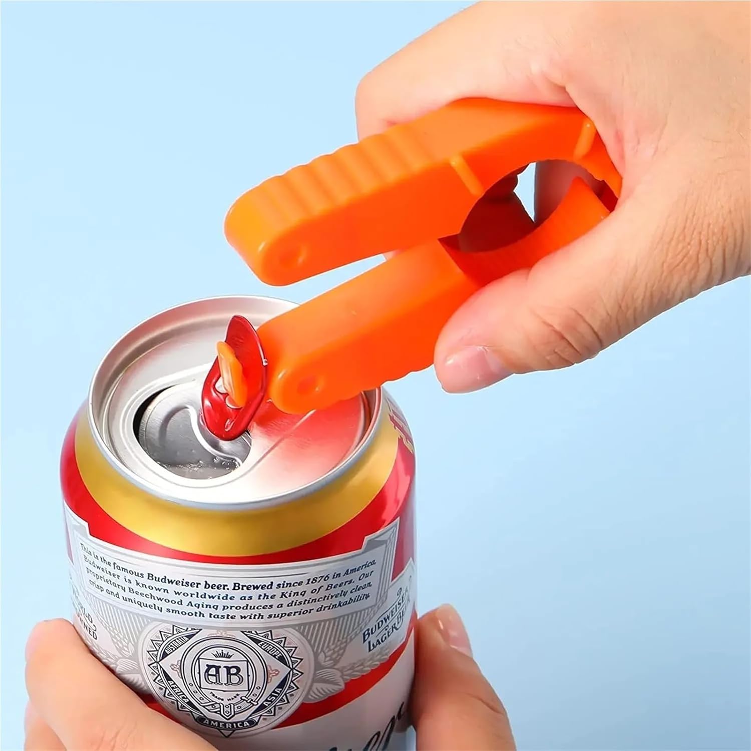Manual Jar and Bottle Opener with Composite Handle, Multi-Use Lid Gripper for Water Bottles, Cans, and Pull Tabs, Kitchen Tool for Home Use(2pcs)