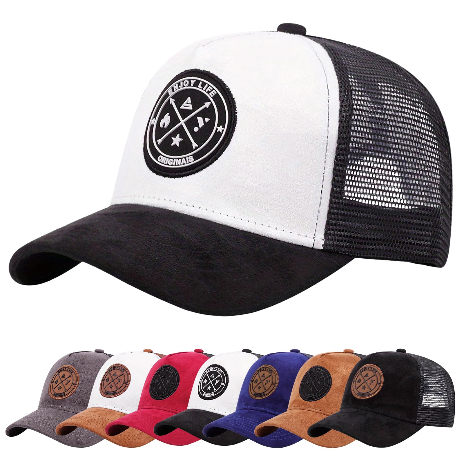 Tiakay Casquette de Baseball Trucker Unisexe Anti-UV - Ajustable avec Boucle en Metal, Maille Brodée pour Sport, Voyages et Outdoor d'Été | Streetwear Premium