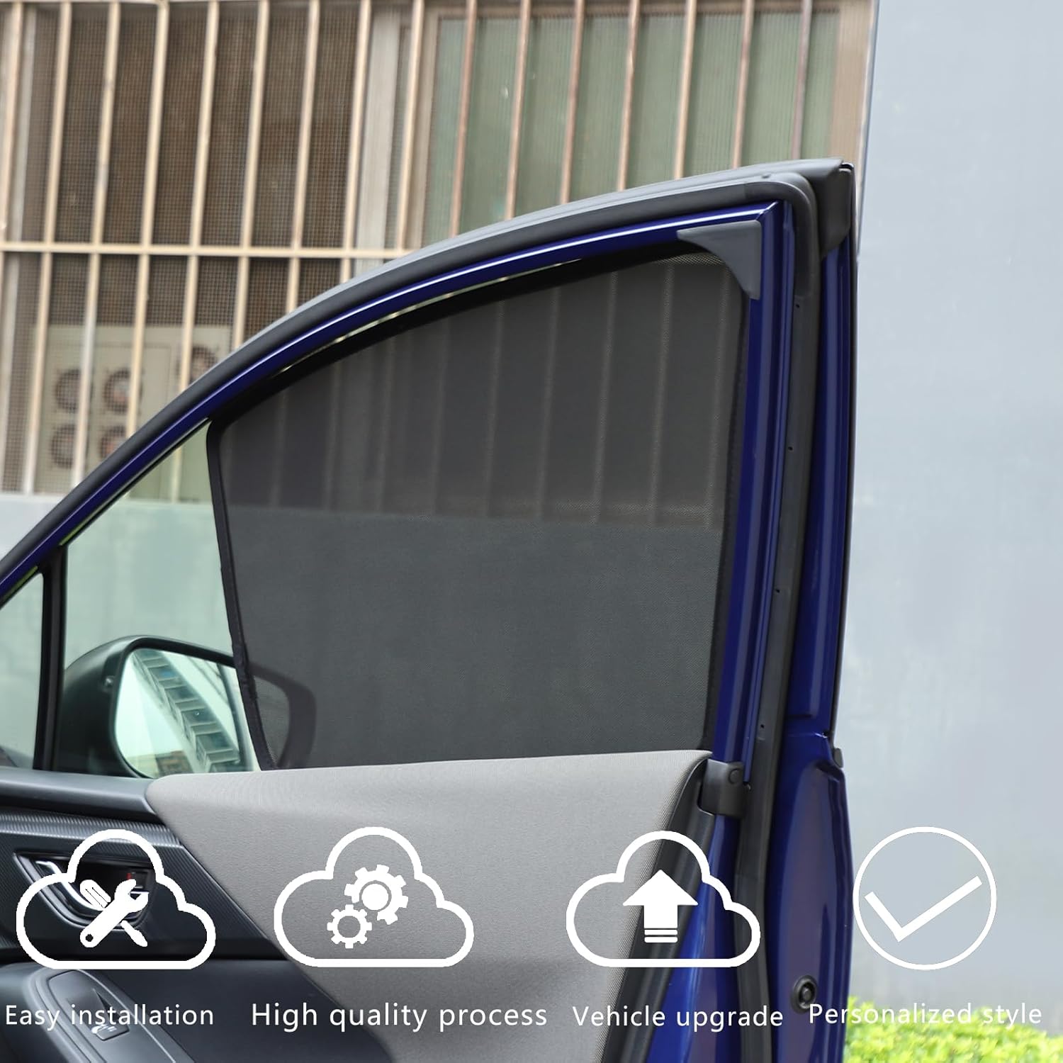 Window Shades Compatible with Subaru Crosstrek 2024 2025 Car Windshield Sun Shade Sun UV Rays Privacy Protection for Camping，Window Sun Shades for Block Heat & UV Protection (Front Side Window)