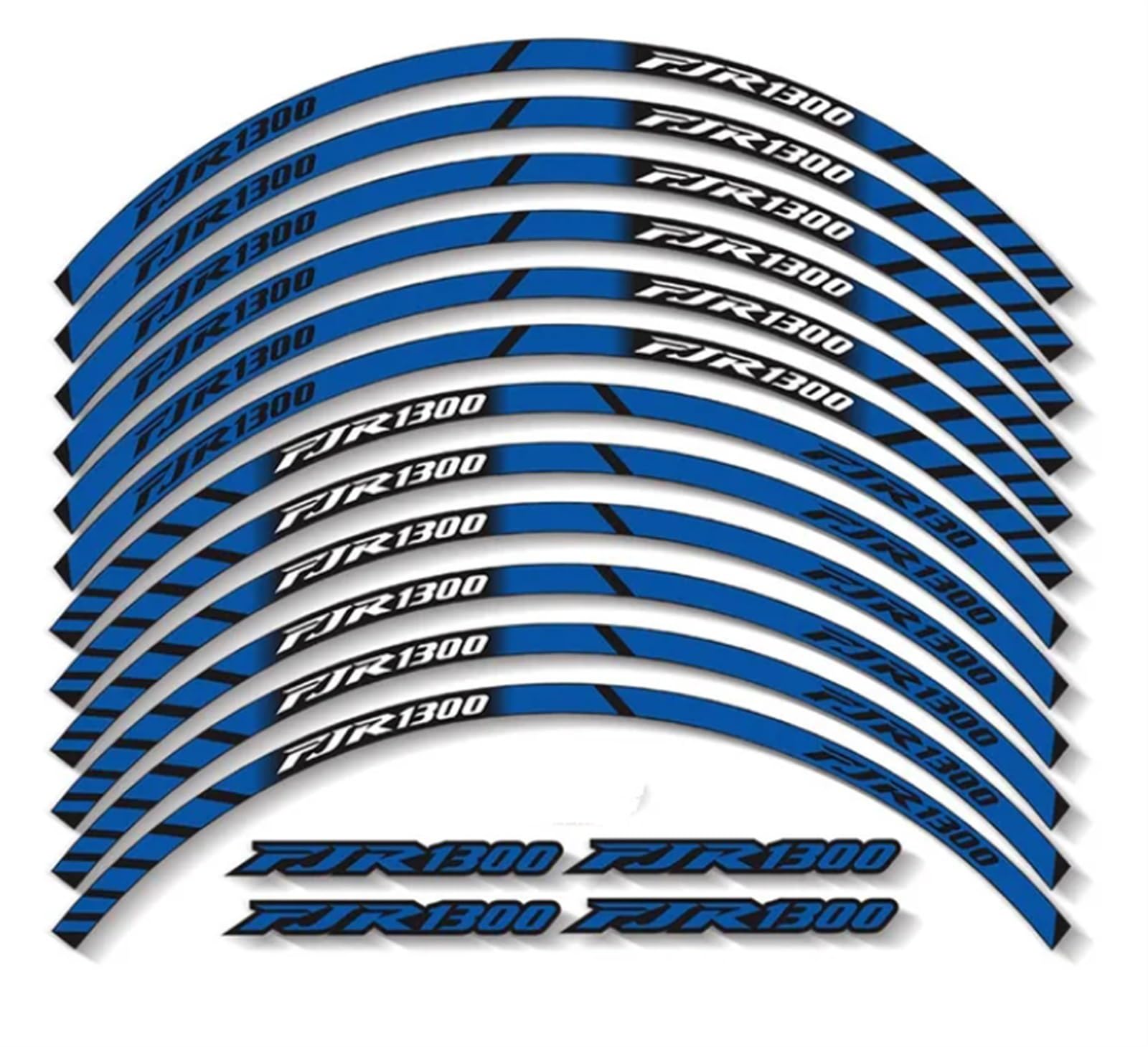 Motorcycle Wheel Stickers Reflective Decals Rims for Yamaha FJR1300 Fjr 1300(Color3)