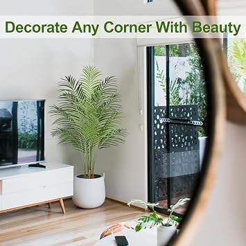 5ft Artificial Palm Tree and 3ft Artificial Agave Plant