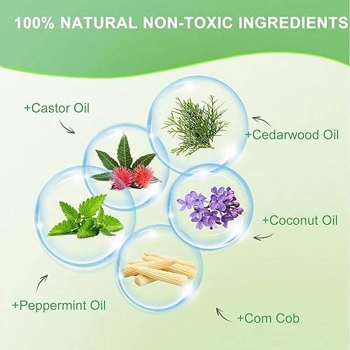 Miniatura 2 de Repelente de roedores con aceite de menta, bolas repelentes de ratones, ratas y ardillas para garaje, ático, motores de automóviles, disuasorio