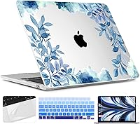 Vista 247 de TWOLSKOO for M4 MacBook Air 13.6 inch Case 2025-2022 Release M4 A3240 M3 A3113 M2 A2681, Plastic Hard Shell & Screen Protector & Keyboard Cover &