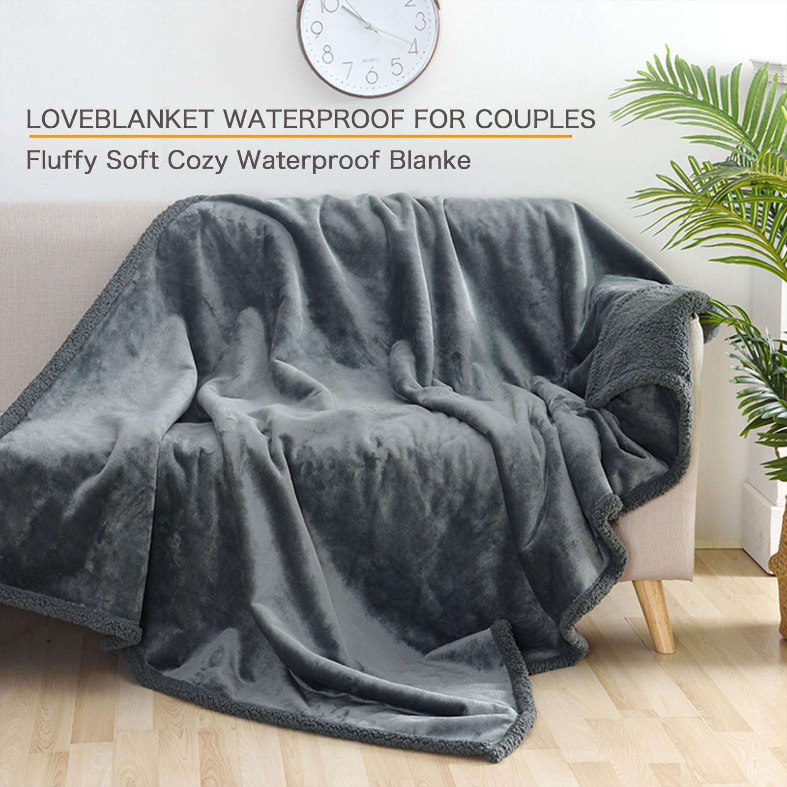 LoveBlanket - Manta impermeable, manta impermeable para mascotas para perros y gatos, manta de amor para sofá, cama, sofá, funda impermeable para cama de perro, manta para mascotas