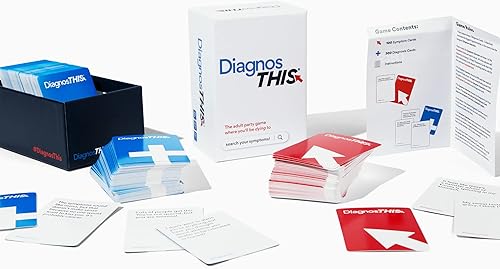 Miniatura 5 de DiagnosThis Hilarante juego de fiesta hipocondríaco para adultos | 300 tarjetas de diagnóstico y 100 síntomas para nerds médicos, hipocondríacos y