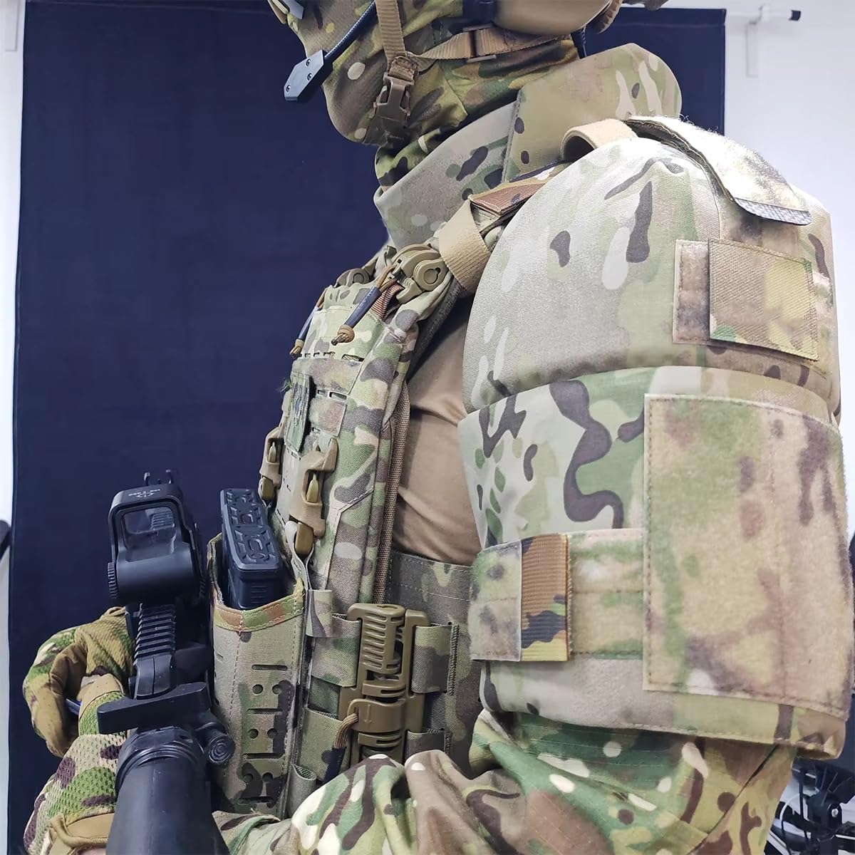 Taktisches Schulterprotektoren-Set – Erweiterbare, Abnehmbare Und Verstellbare Weste Für Airsoft, Jagd, Paintball Und Schießsport