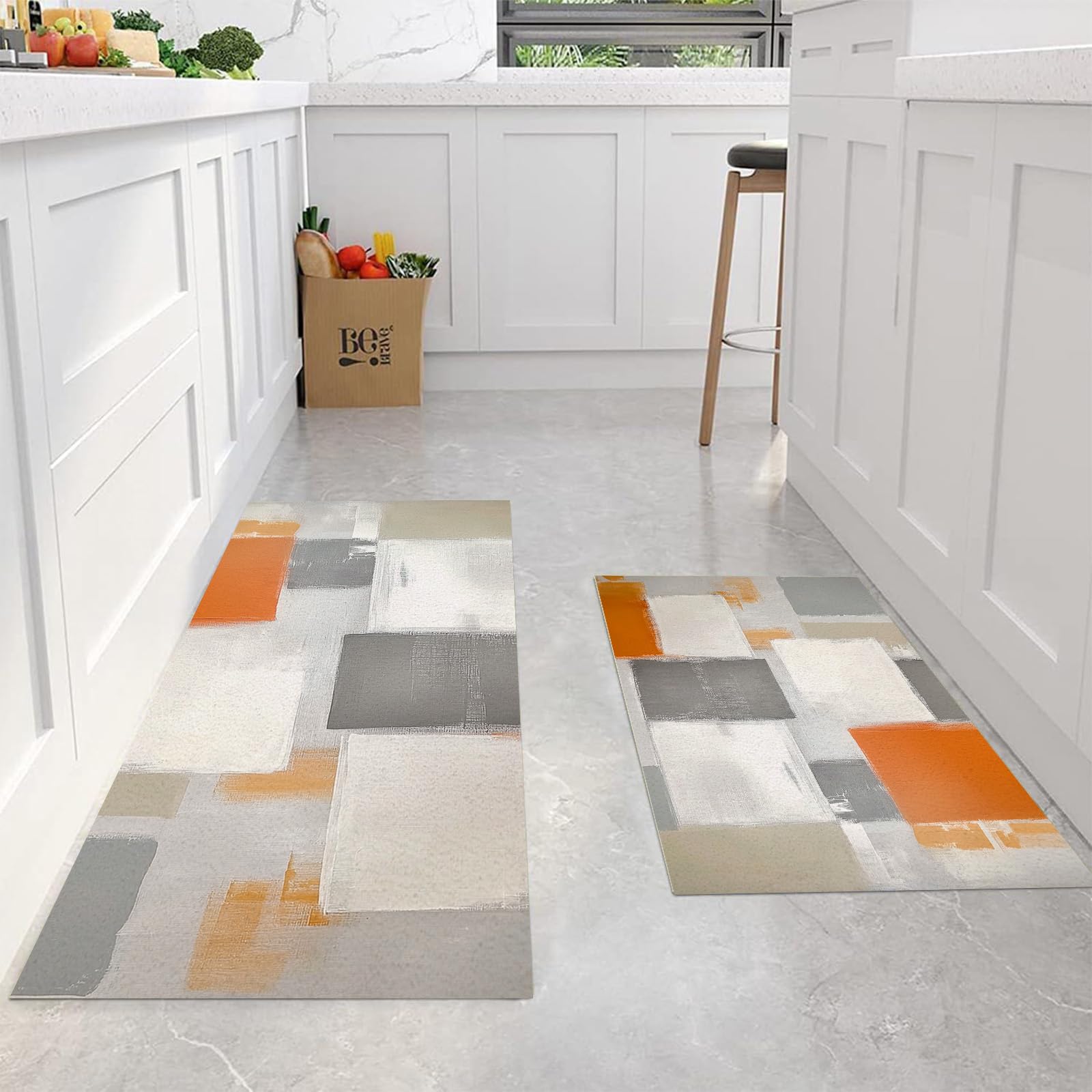 Tapis de cuisine devant évier lavable pour sol propre et sec