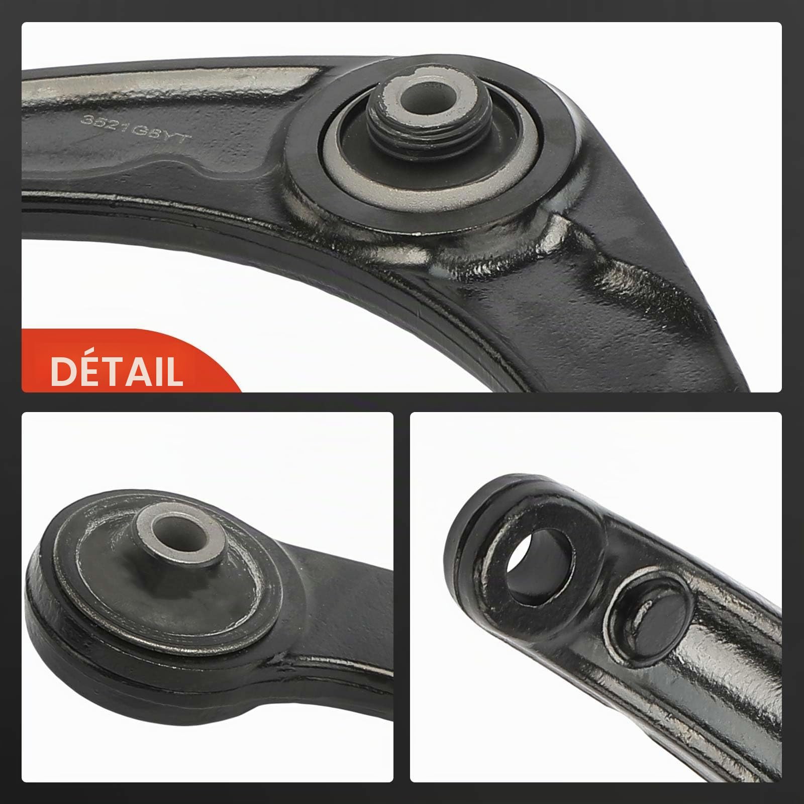 Frankberg 2x Bras de Suspension + 2x Rotule de Suspension Avant en Bas Compatible avec Berlingo Camionnette/MPV B9 1.6L 2008-2024 C4 Coupé LA 1.4L-2.0L 2004-2011 Remplacer# 3521G8