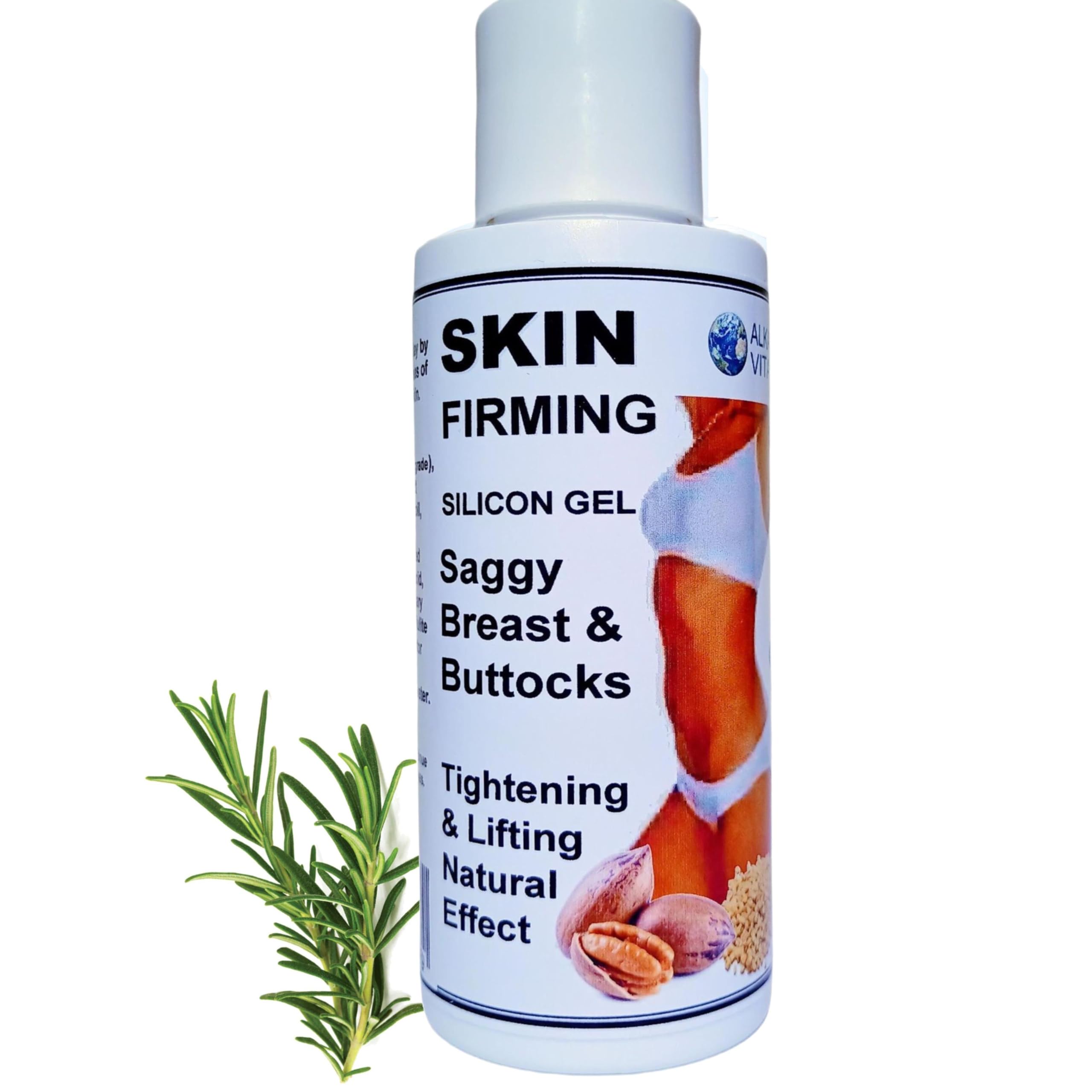 Skin Firming Topical Gel Saggy Breasts Buttocks Cellulite Tightening Effect Silicon Pecan Bark Elastin & Collagen