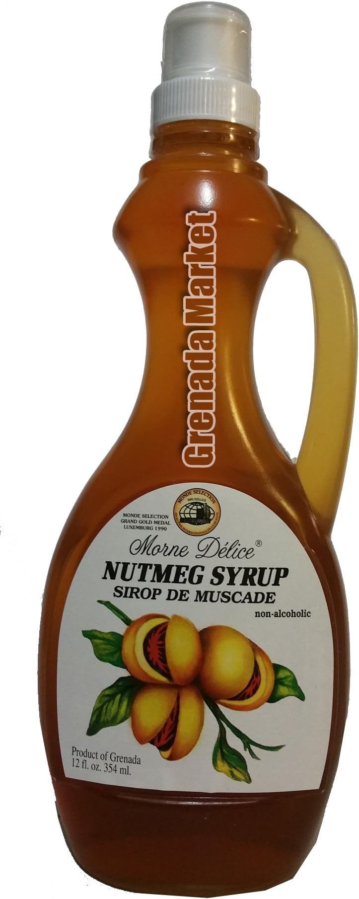 Nutmeg Syrup (Sirop de Muscade) Product of Grenada, Caribbean.