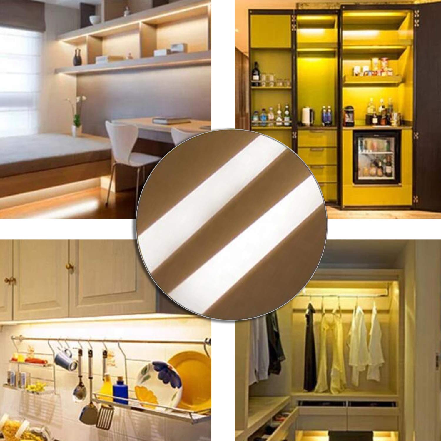 INNOVATE LED Streifen Stripe 24V COB 10W/Meter warmweiß 3000K - 1000lm/M - CRI > 80 - dimmbar Lichtband - Homogenes Licht - Strip - keine Lichtpunkte erkennbar (5 Meter - 5000mm)