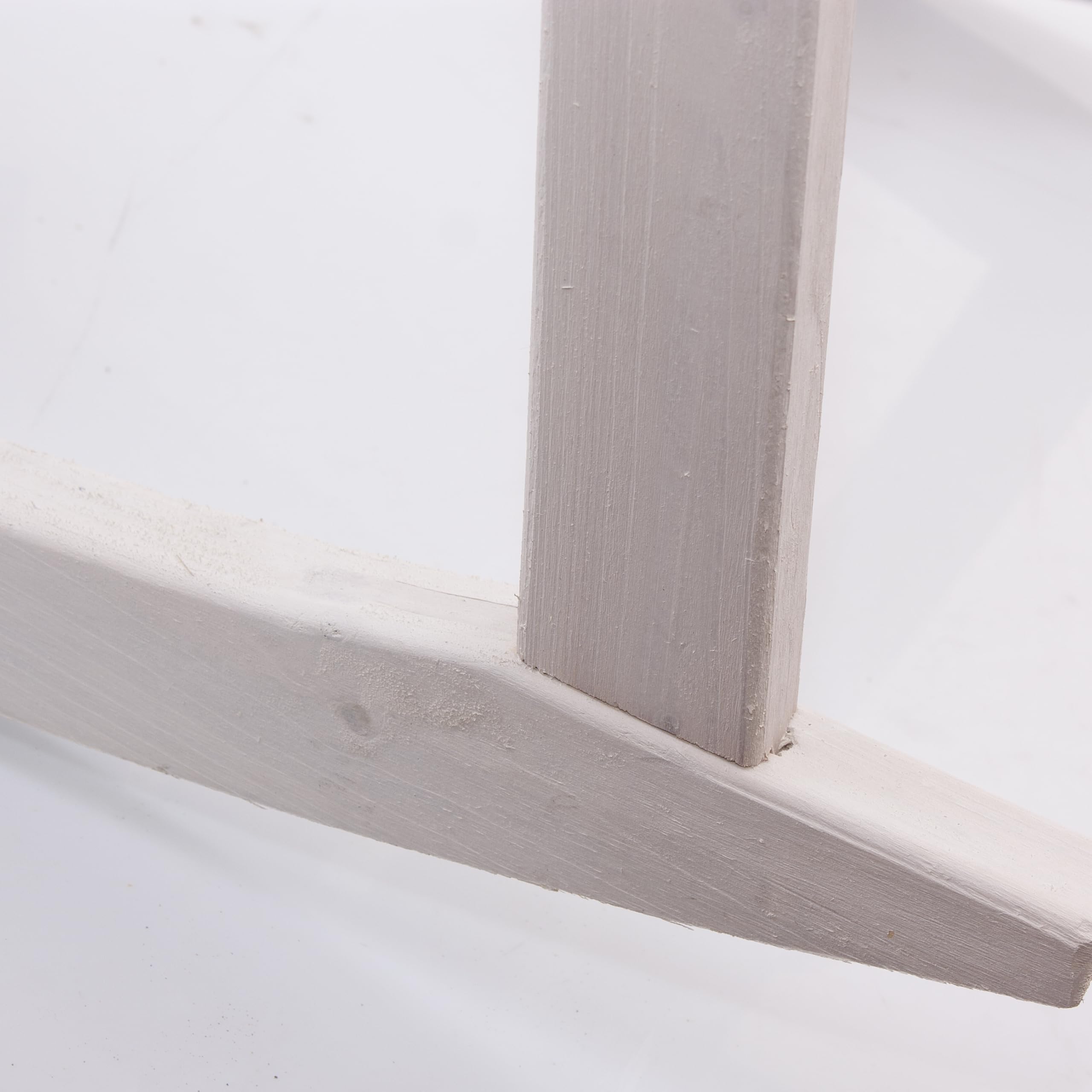 Sedia a Dondolo in legno di abete bianca - Poltrona classica in kit con struttura robusta in legno naturale, relax per interno ed esterno coperto, soggiorno, camera, terrazza o veranda, 58x99x104 cm