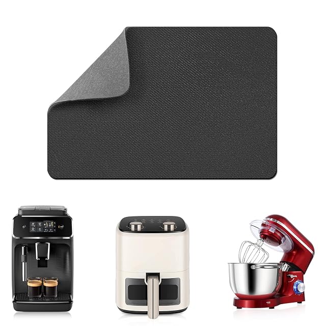 LOPNUR 14x10 Small Appliance Slider Appliance Sliders for Kitchen Appliances 360 Rotating Sliding Tray for Coffee Maker Heat