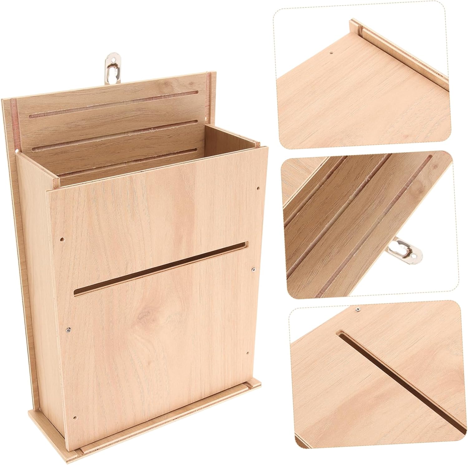 Levemolo Handmade Wooden Bat Box for Outdoors Elegant Bat House Convenient Hanging Feature Your Garden Three Design for Roosting
