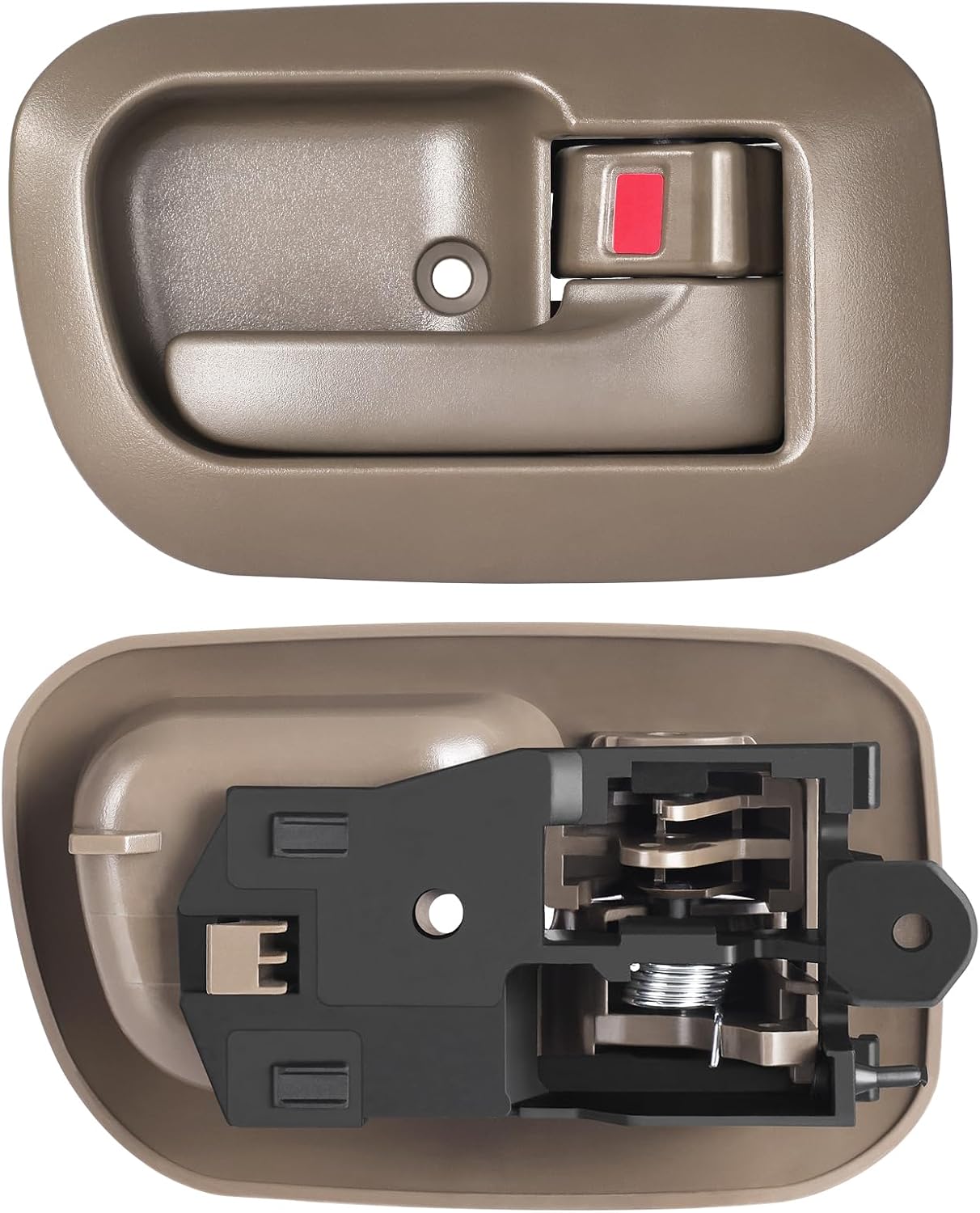 2pcs Interior Door Handles Front Left Driver & Right Passenger Side Compatible with 1998-2003 Toyota Sienna, Replaces OE# 80533 80504,6927708010E0 6927808010E0,Brown