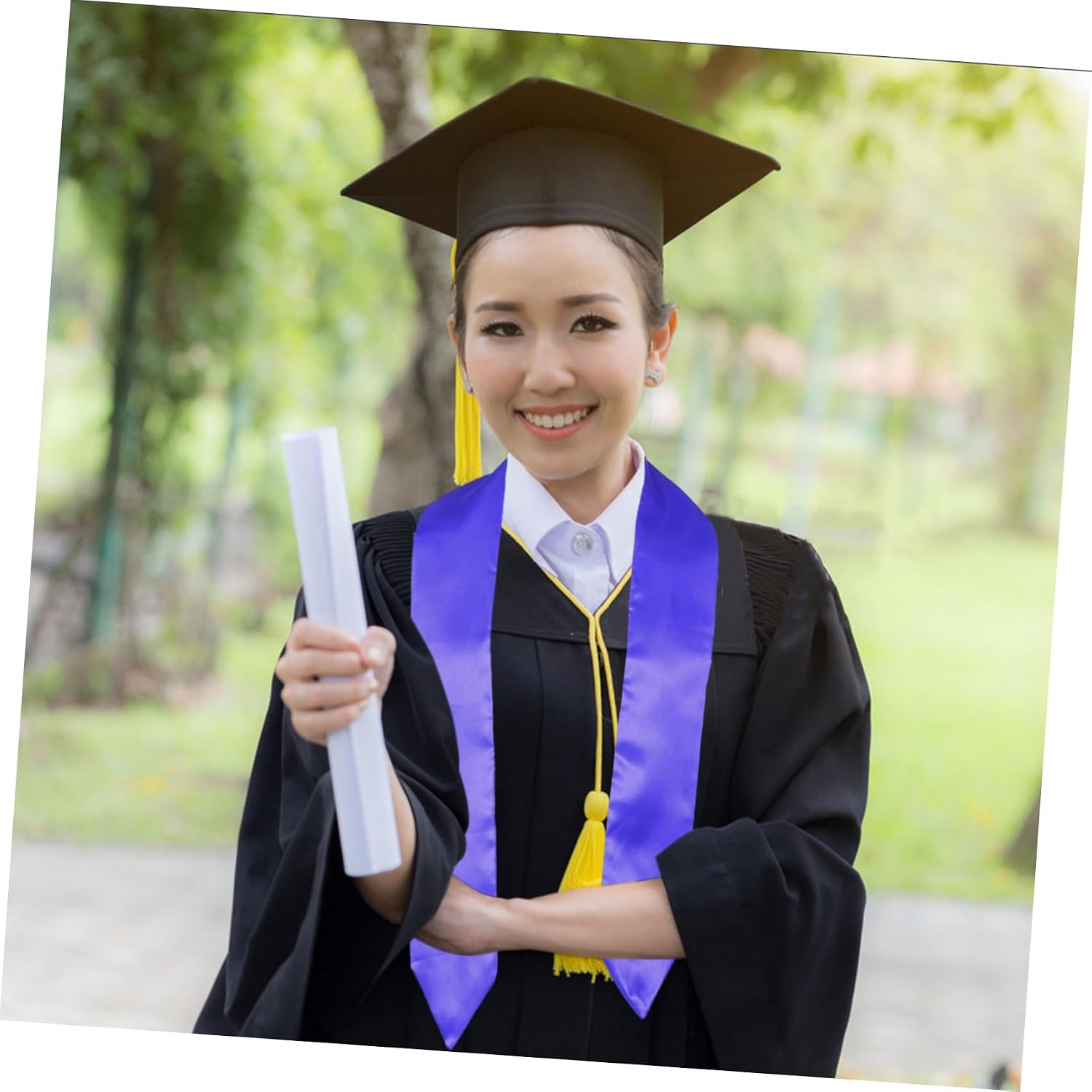 Abaodam 4pcs Satin Graduation Sash for Ceremony Party with Comfortable Wear and Vivid Color Choices, Elegant Refined Design Suitable for Boys at Graduation Ceremony