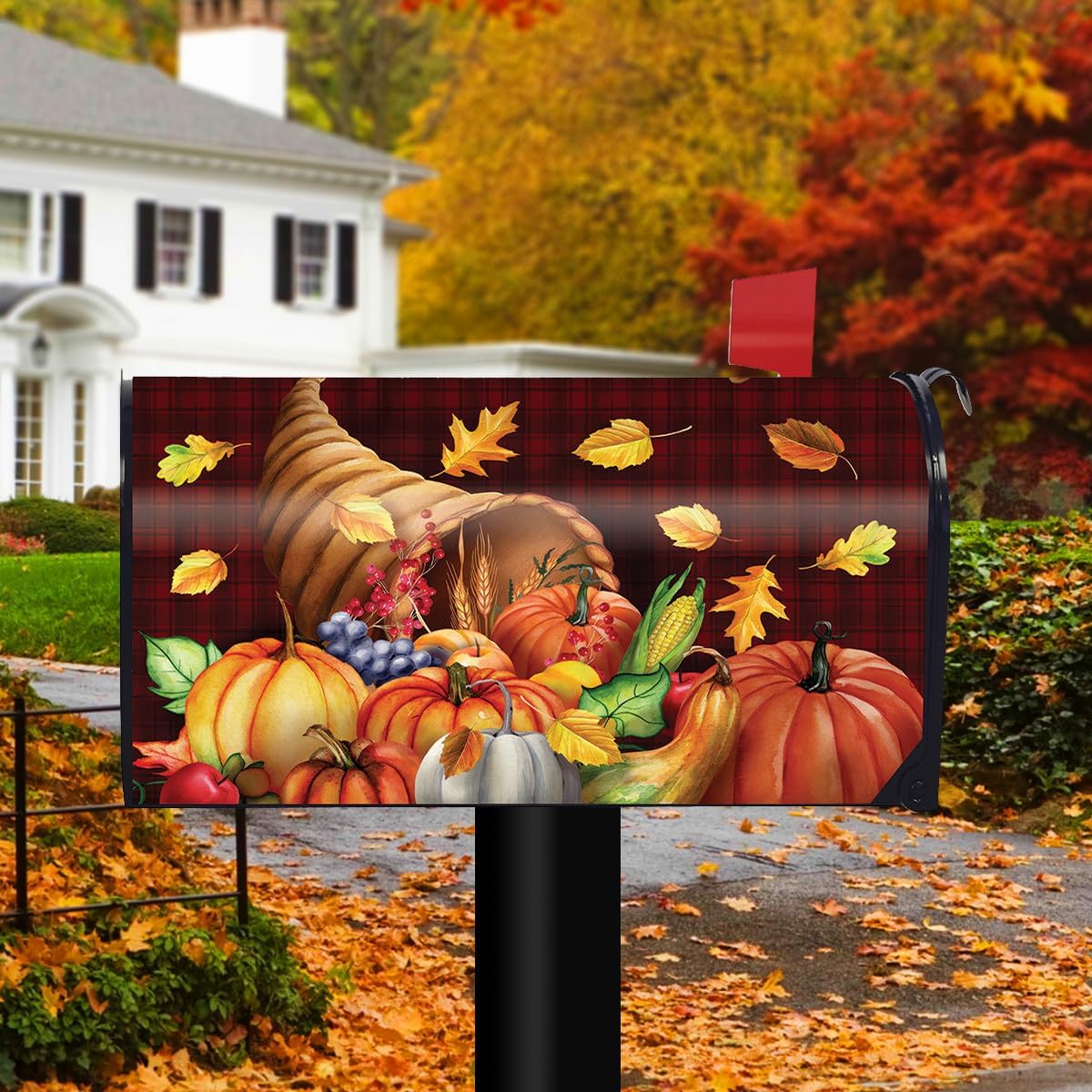 Briarwood Lane Fall Bounty Cornucopia Mailbox Cover