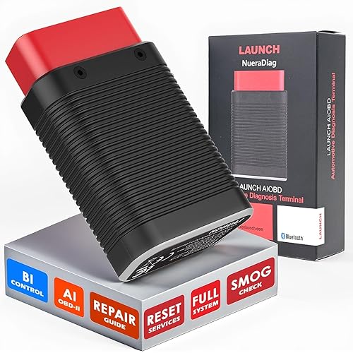 LAUNCH AIOBD Bluetooth OBD2 Scanner - Full System Diagnostics, AI Explains Faults Simply, Parts/Labor/Cost Estimates, Works with iPhone & Android