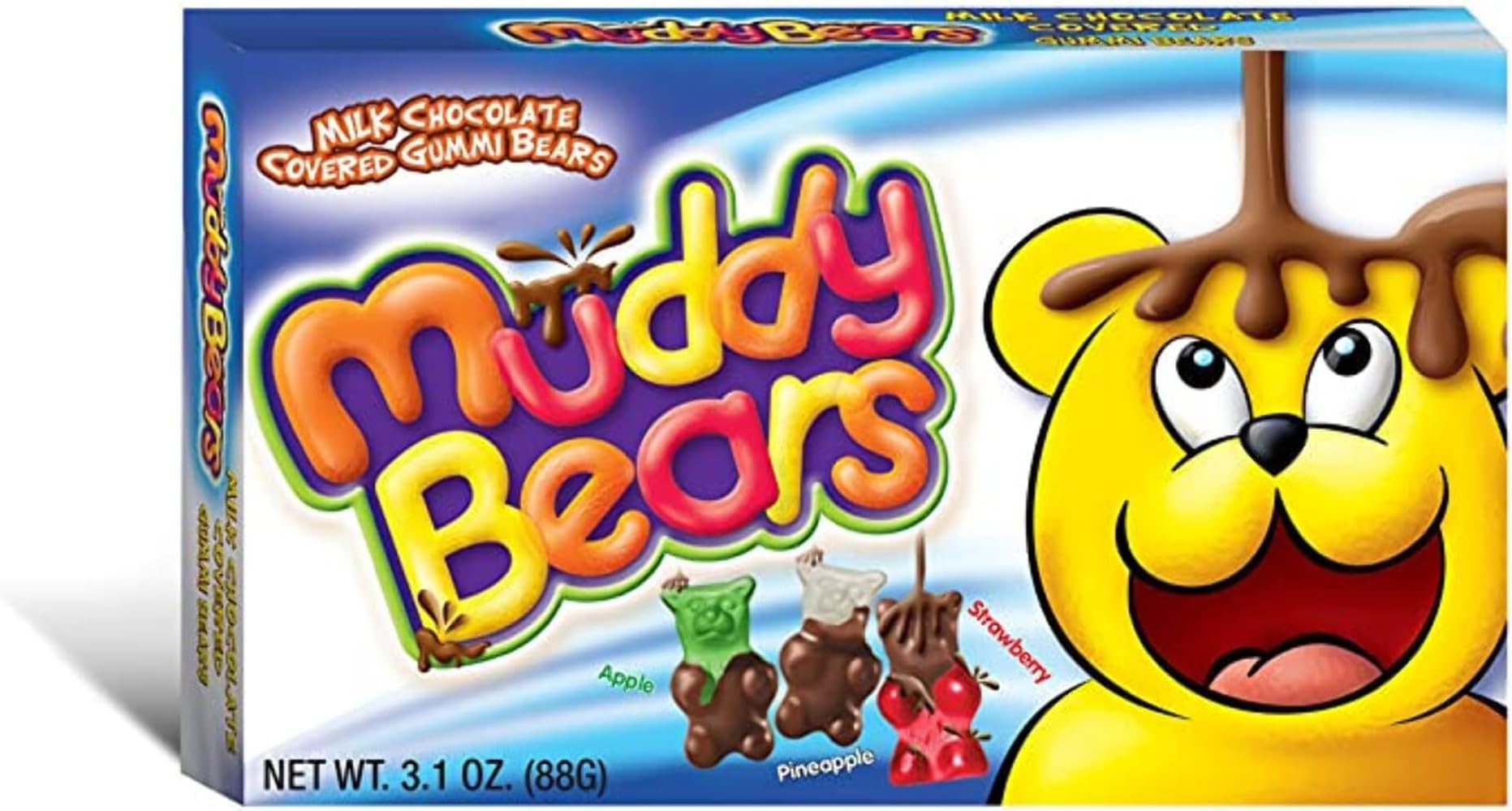 American Muddy Bears: Chocolate Covered Gummi Bears: 88g, (3.1oz), Box