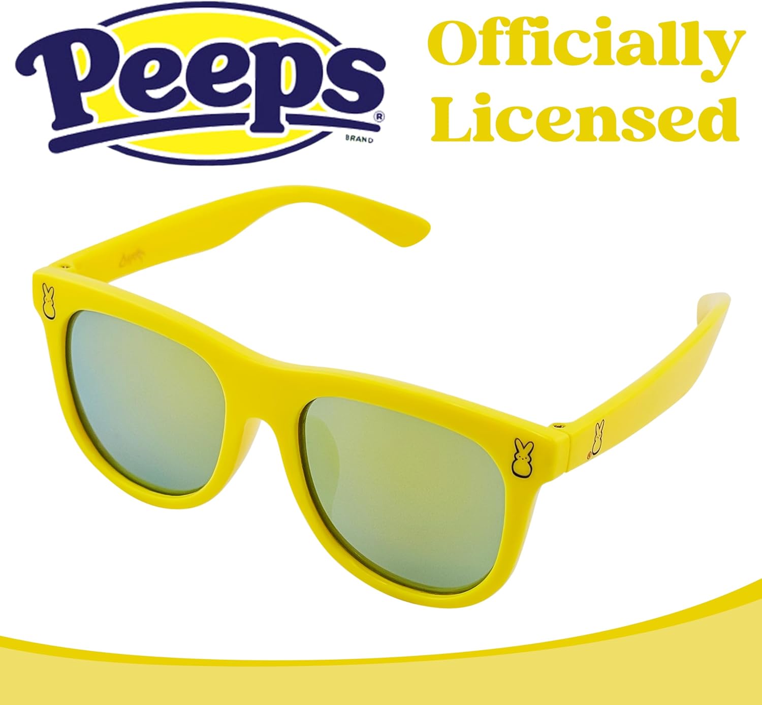 Peeps Sunglasses for Kids | UV 400 | Yellow, Blue, Pink, Purple | One Size Fits Most Kid