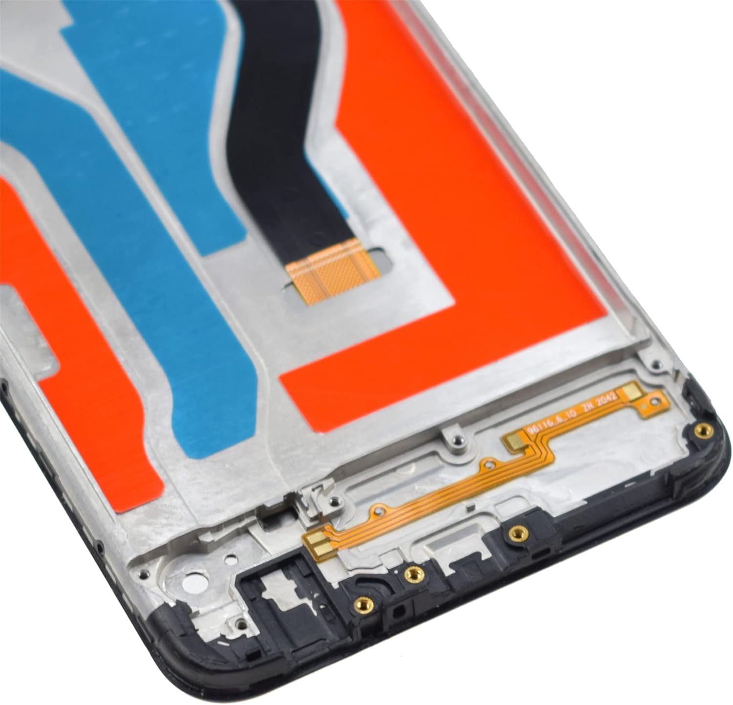 Complete Screen LCD Digitizer Touch Assembly Replacement for Samsung Galaxy A10s SM-A107F SM-A107M with Tool Kit and Screen Frame Installed Black 6.2"