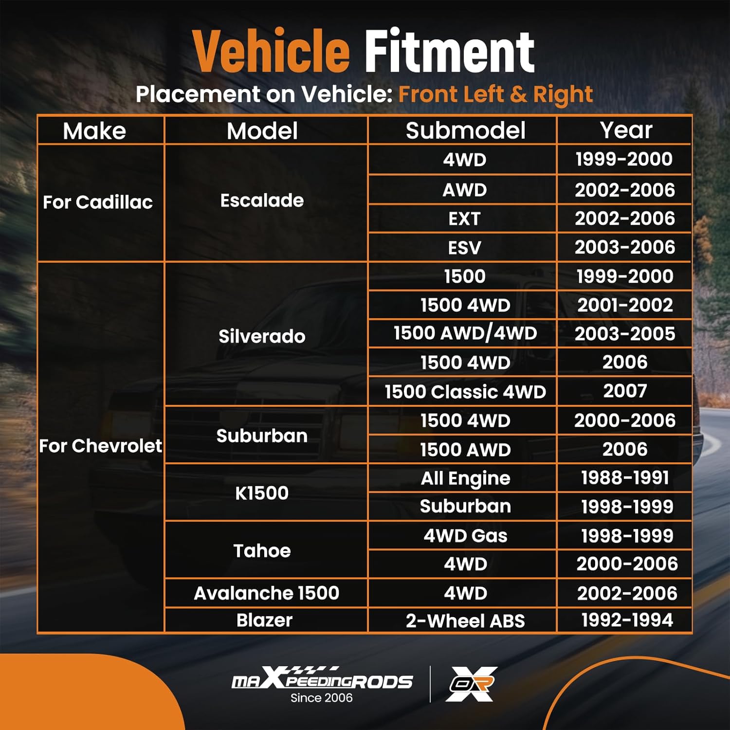 maXpeedingrods Front CV Axle for Chevy, Cadillac & GMC Models, Silverado 1500, Suburban, Tahoe, Avalanche, K1500, Sierra 1500, Escalade, Yukon, Left and Right, Replace# 66-1009