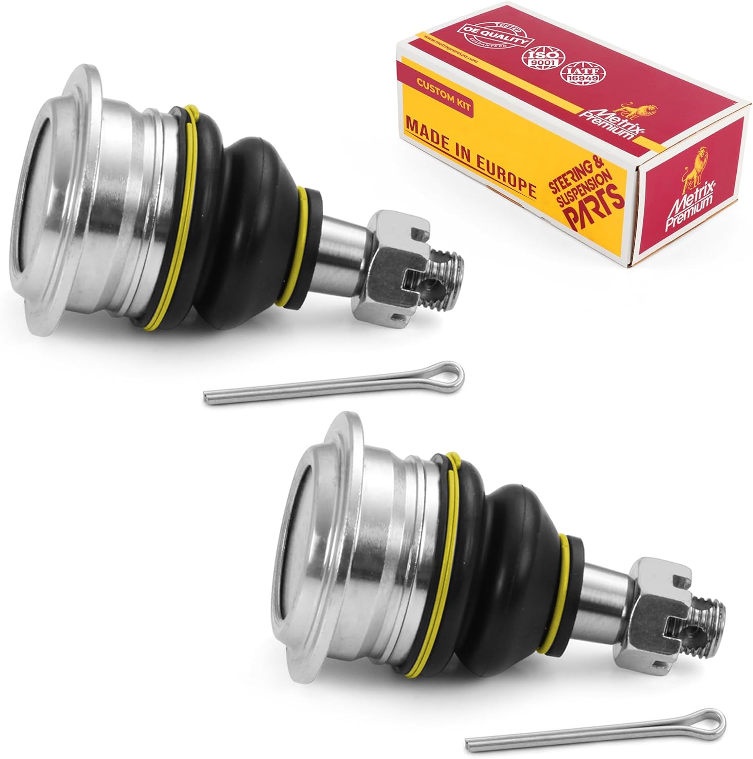 Metrix Premium Chassis Parts - 2 PC Front Upper Ball Joint Kit Fits 10-22 Lexus GX460, 08-21 LX570, 08-21 Toyota Land Cruiser, 08-22 Sequoia, 07-14 FJ Cruiser, Replacement K500018, Made in Europe