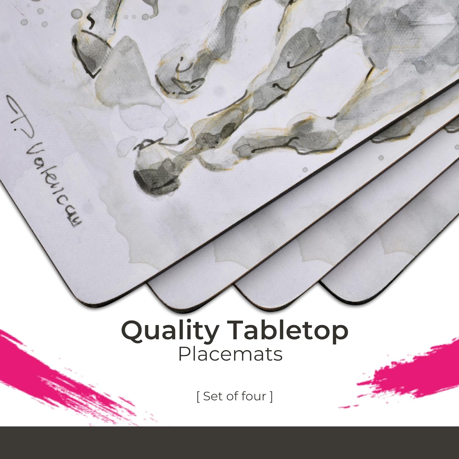 Pimpernel Set of 4 Spirited Horses Placemats