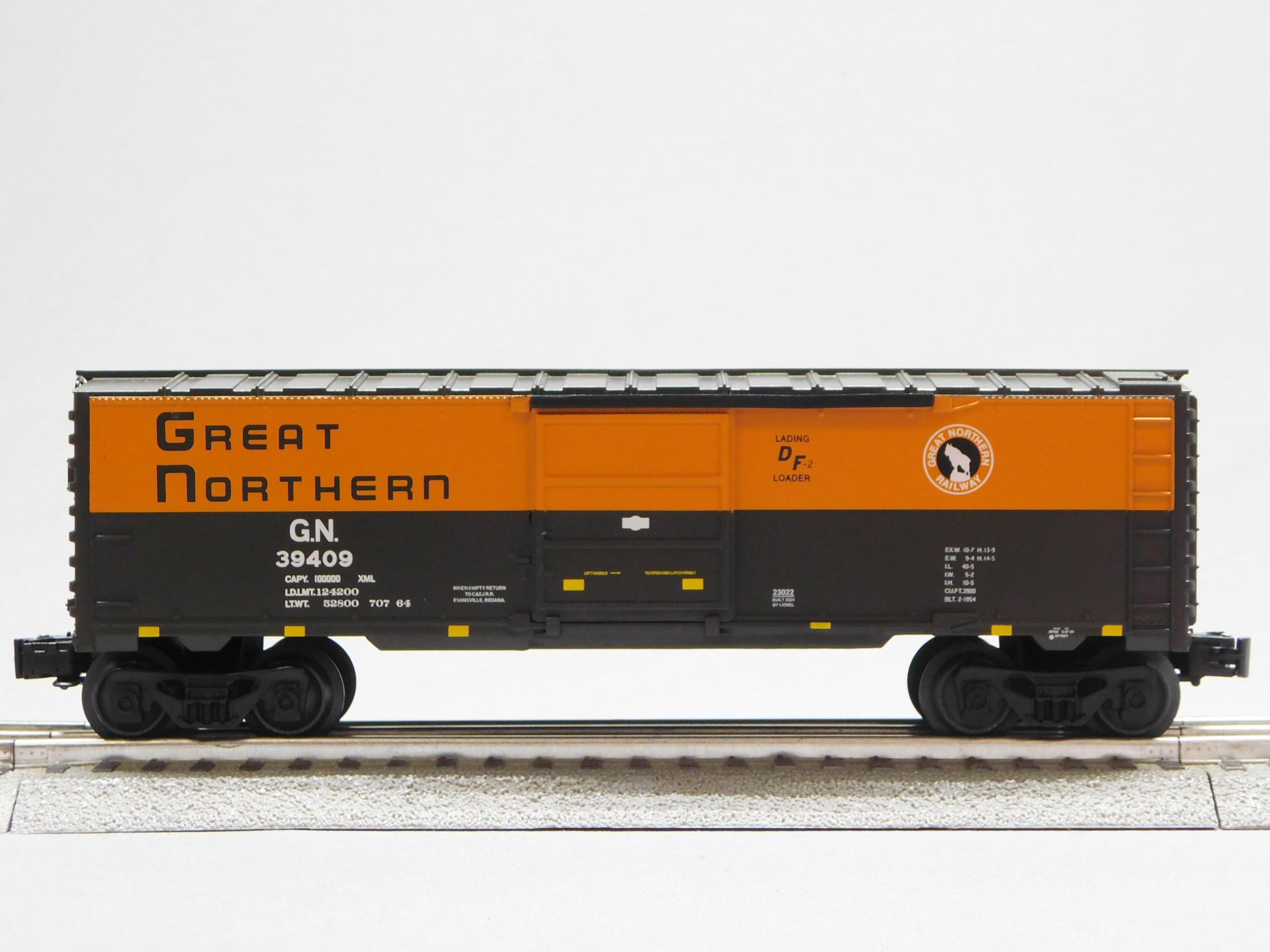 Model Power Lionel Great Northern BOXCAR #39409 O Gauge 2423020-B