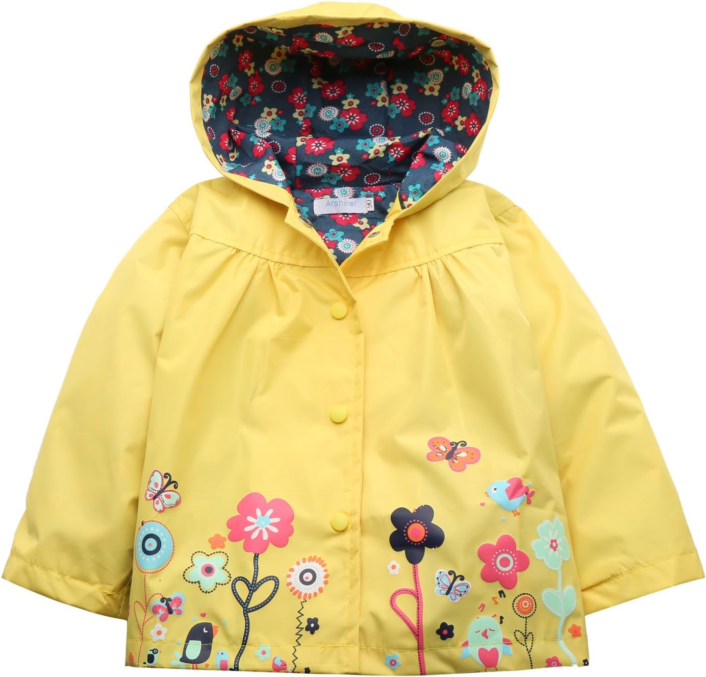 Arshiner Girl Baby Kid Waterproof Hooded Coat Jacket Outwear Raincoat Hoodies
