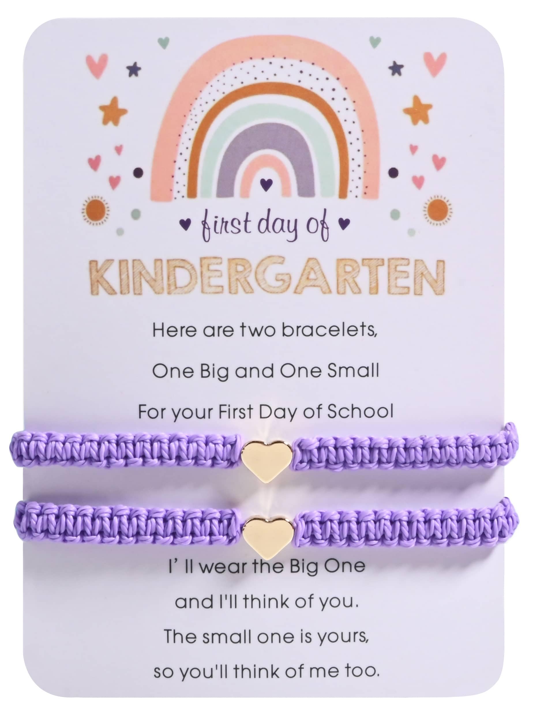First Day Of Pre K Mommy And Me Bracelets Gifts, Back To String Matching Bracelet Set For Mom Daughter Son