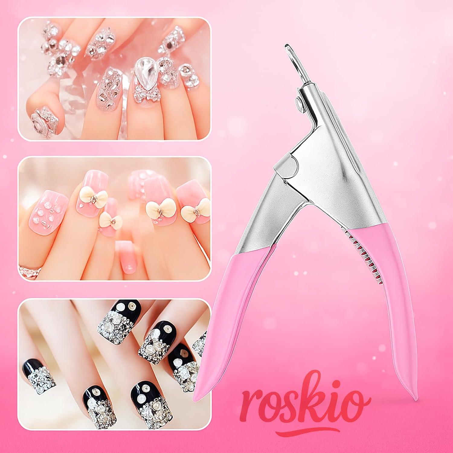 Nail Clippers Acrylic Nail Cutter Acrylic UV Gel False Nail Tips Edge U Clipper Cutter Manicure Tools Trimmers Nail Art Tools Acrylic Nail Clippers