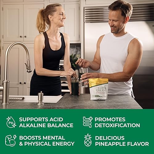 Miniatura 8 de Transformation Chocolate Premium Proteína en polvo + Super Greens Immune Boosting Combo Pack - Energía, salud intestinal, desintoxicación y apoyo