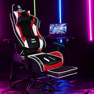 Casa Copenhagen , Designed in Denmark,High-Back Italian Leather Gaming Ergonomic Chair with Footrest, Luxurious Memory Foa... Price In India