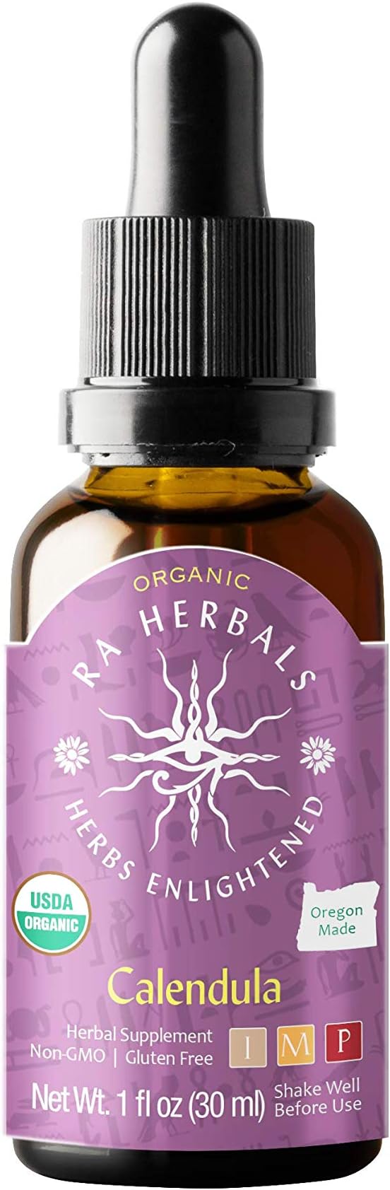 Ra Herbals Organic Calendula Liquid Extract - Detox Support - 1 fl oz