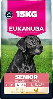 Eukanuba Fresh Chicken - Complete Dry Dog Food - For Senior Large & Giant Breed Dogs 15KG