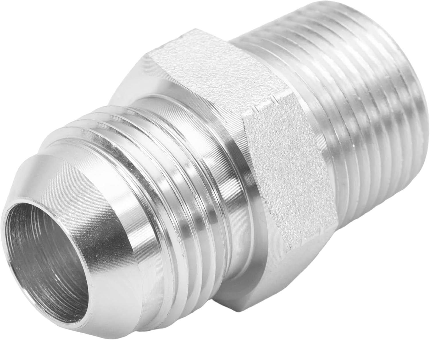 HFS(R) 10PCS/PACK, 3/4" JIC Male to 3/4" NPT Male Adapter Flared Tube Fitting Pipe Connector Carbon Steel (3/4" NPT x 3/4" JIC, 10PCS)
