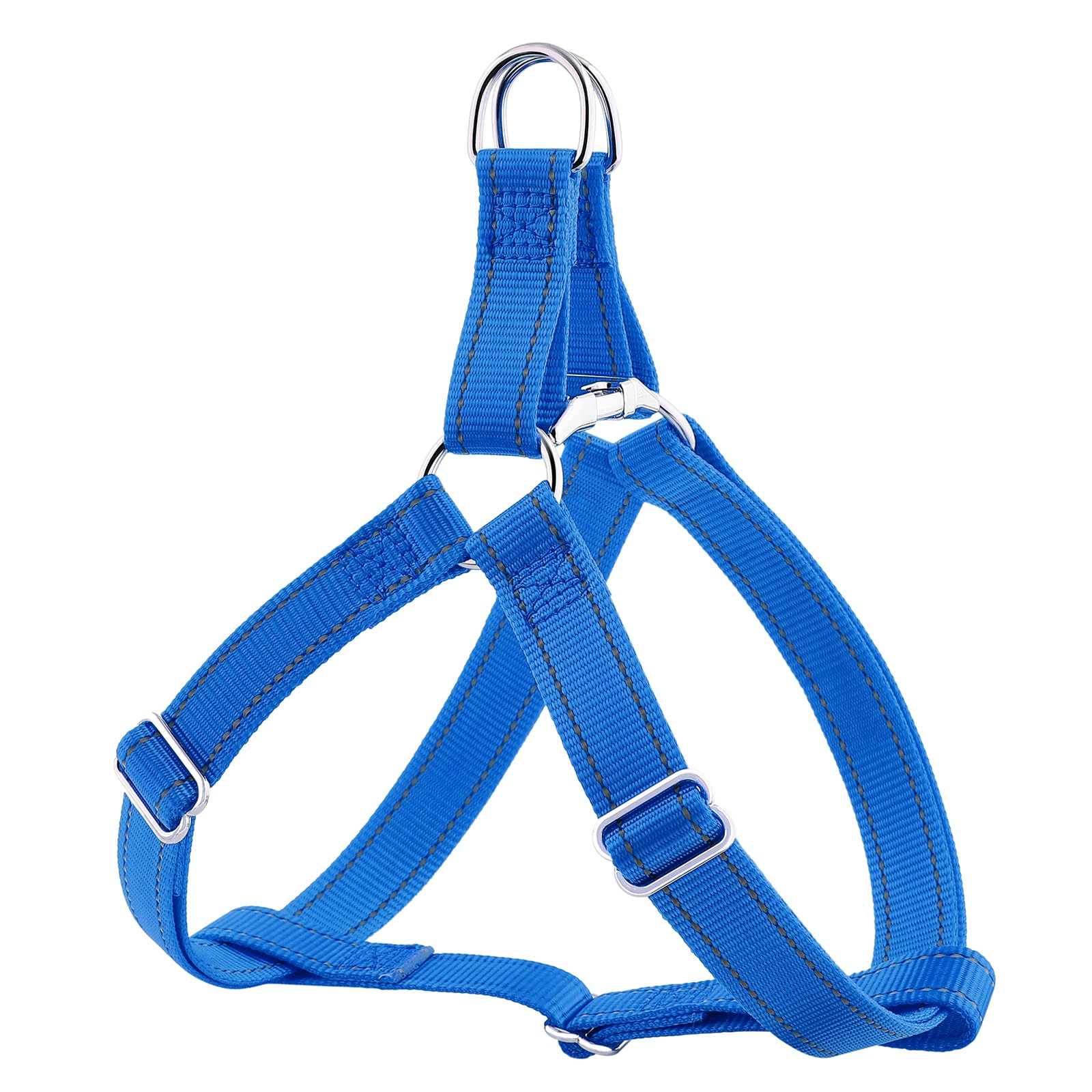Plutus Pet Step in Dog Harness, Reflective, Adjustable, and Secure with Metal Buckles, Easy Walk Dog Harness for Puppy, Small, Medium and Large Dogs, Royal Blue, M
