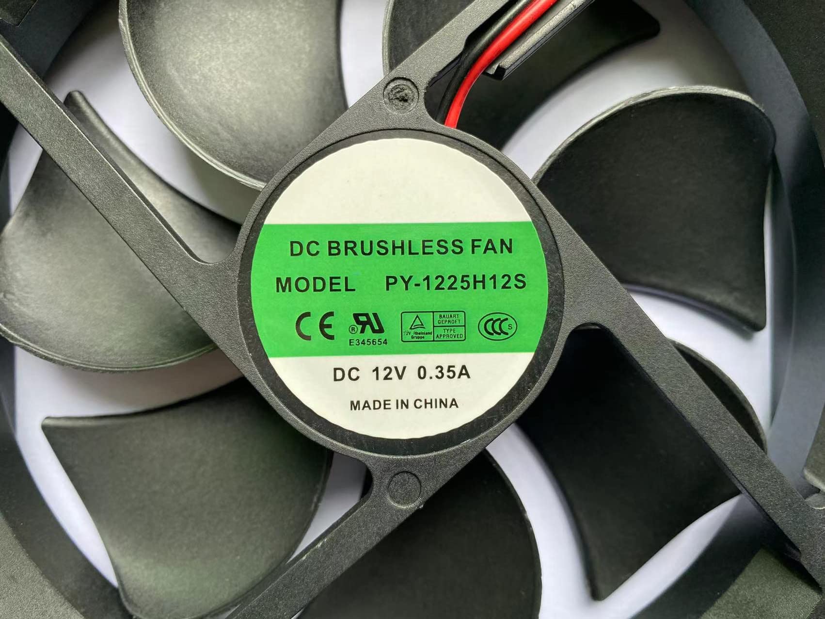 Ventola POWERYEAR PY-9225H12S DC 12V 0,35A 9cm 2 Pin