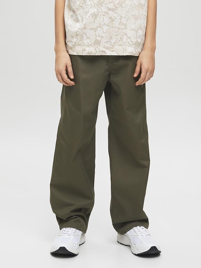 JACK&JONES JUNIOR Jpstalex Clean Jjworker Pants Noos Jnr broek voor jongens, Zwart/Detail:stiksel W. Dtm, 152 JACK&JONES JUNIOR Jpstalex Clean Jjworker Pants Noos Jnr broek voor jongens, Zwart/Detail:stiksel W. Dtm, 152