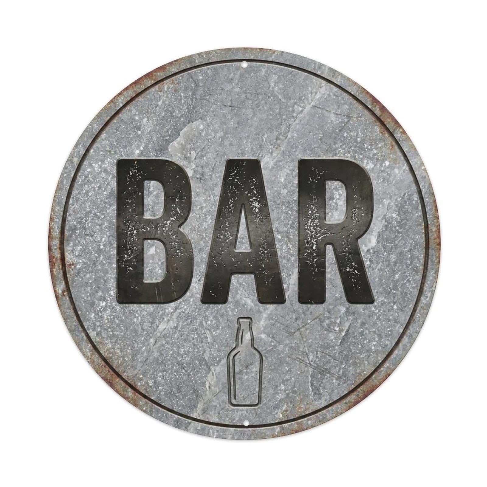 Vintage Beer BAR Quartzite Stone Retro for Pub Metal Tin Sign