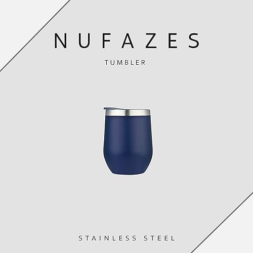 Miniatura 2 de NuFazes - Vaso de vino con tapa de acero inoxidable (calientefrío, 812 horas) para café y vino