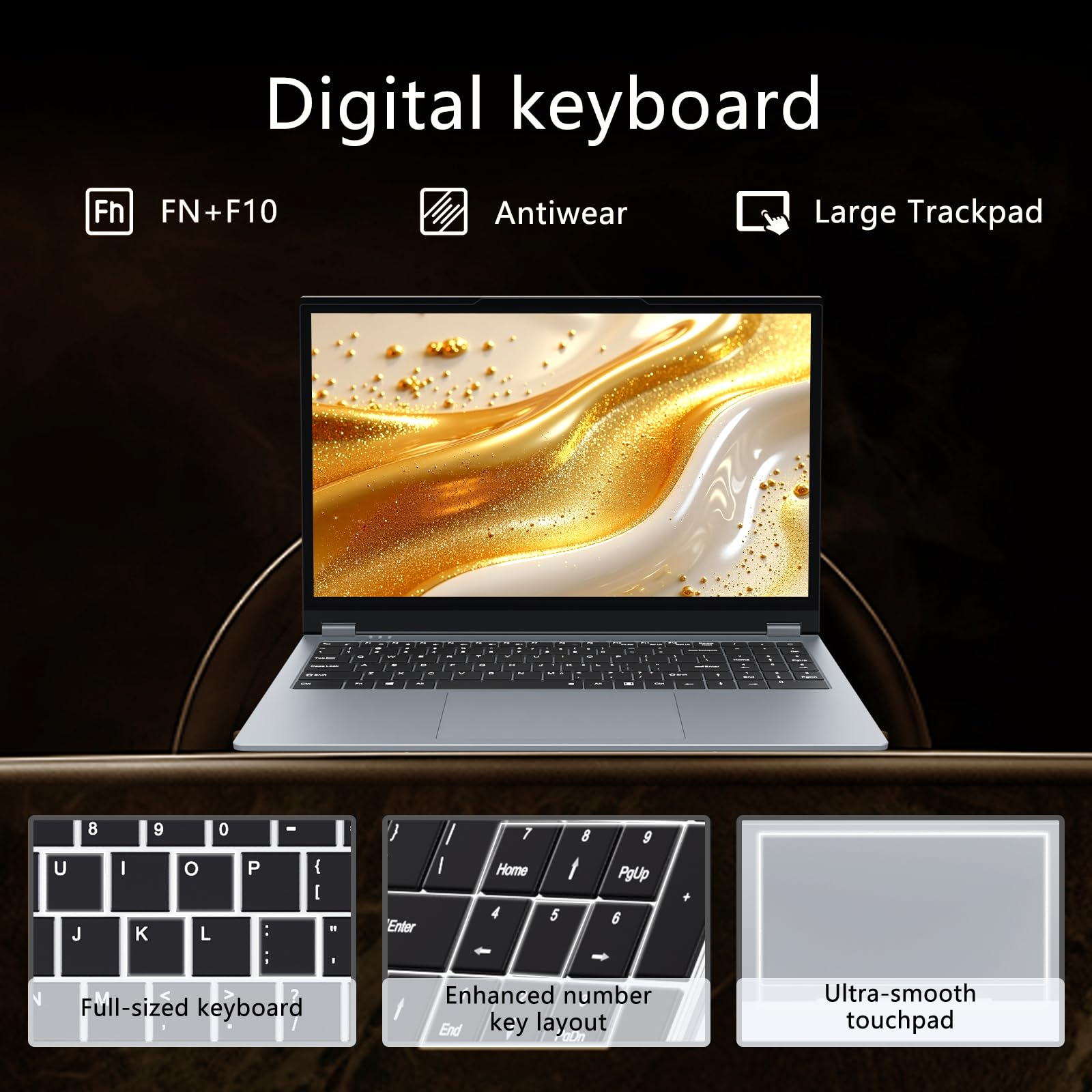 15,6 Pollici Portatile PC 2 in 1, Ryzen 3 3200U CPU, Notebook 16 GB RAM SSD 512 GB, Laptop con display IPS 1920x1080, RJ45, Type-C, USB 3.0, ultra sottile e leggero Computer portatile