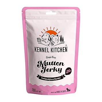 Kennel Kitchen Mutton Jerky Treats for Dogs & Cats, 70g (Pack of 1)