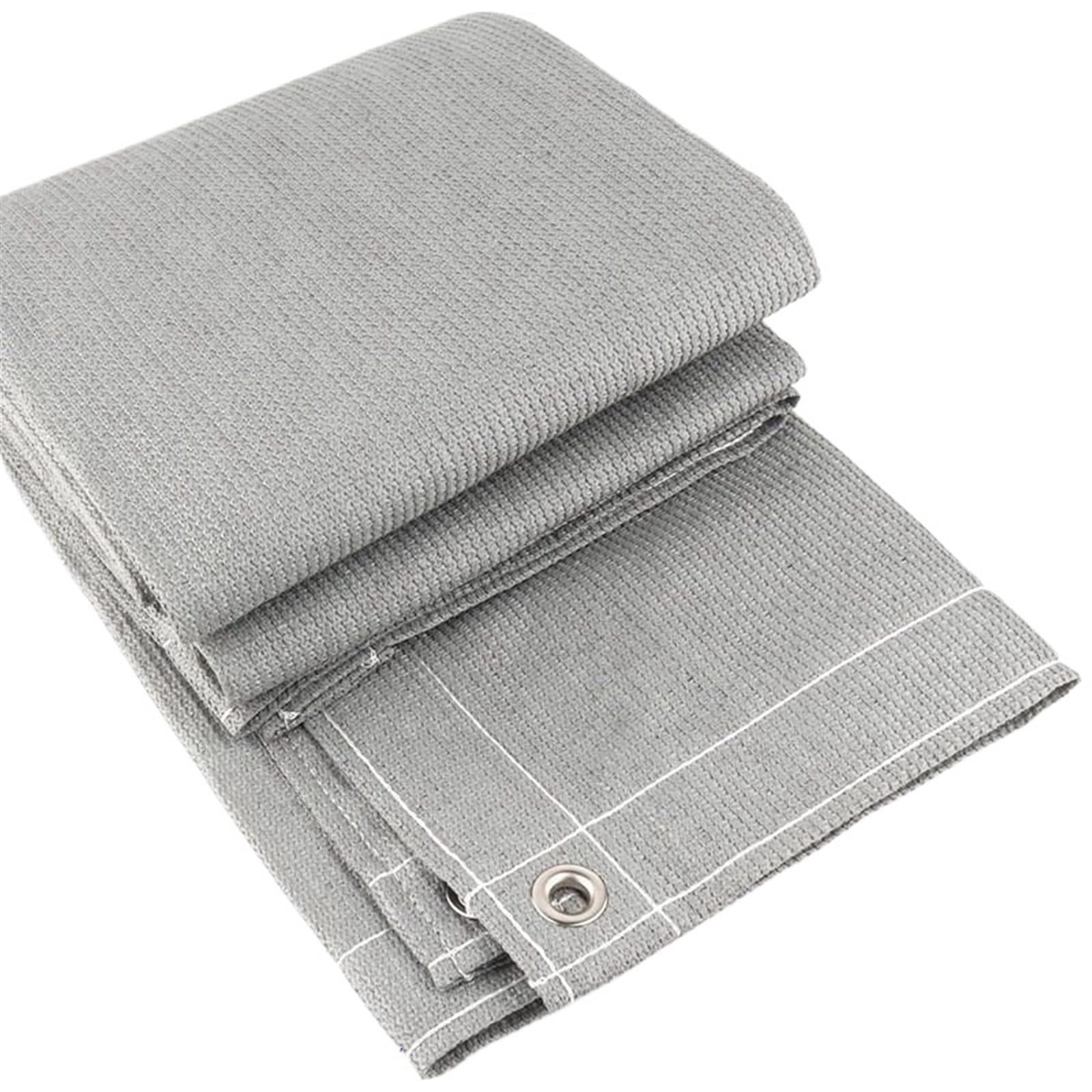 GLDYTVF Outdoor Privacy Screen for Balconies 0.9m x 2m Gray Shade Cloth for Terraces Gardens and GazebosPerfect Privacy Barrier for Patios and Decks