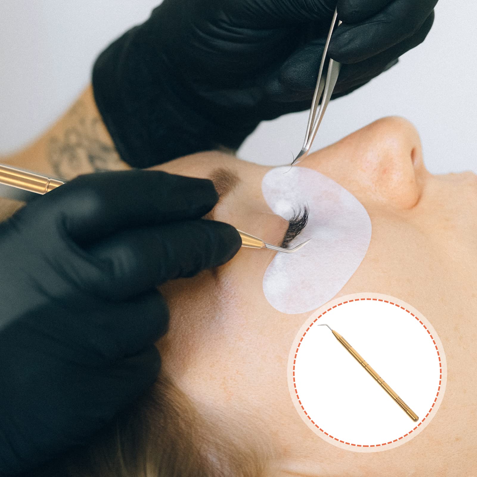 FRCOLOR 4pezzi Eyelash Lift Tool Inossidabilper Estensioni e Separatore Ciglia Strumento Professionalper Bellezza Utilizzabile Saloni Per Uso Personale