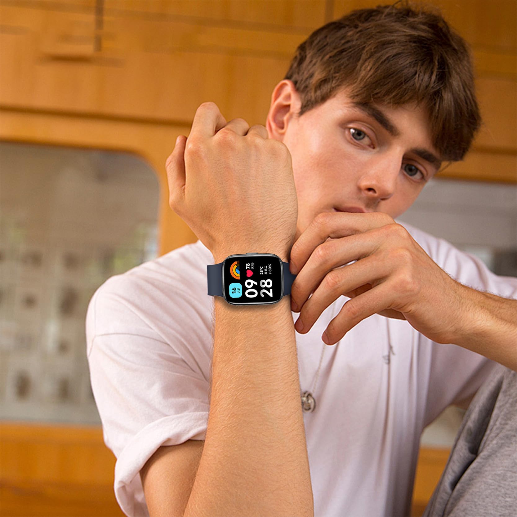 Cinturino Compatibile per Xiaomi Redmi Watch 3 Active Cinturini Regolabile Sportivo Braccialetto Compatibile per Xiaomi Redmi Watch 3 Lite (nessun Tracker)