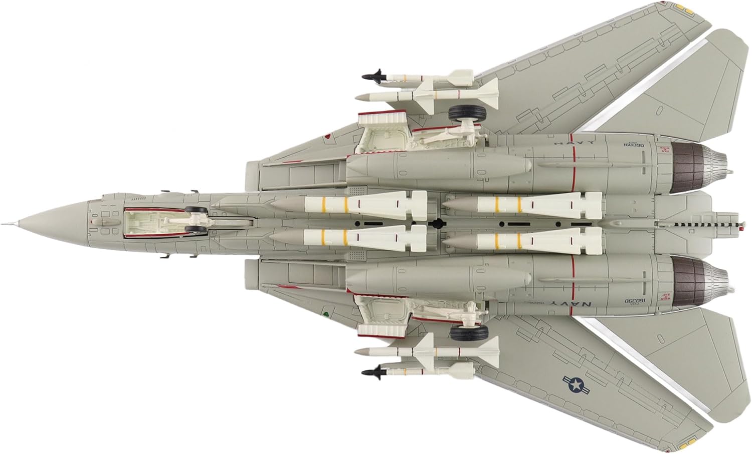 Hobby Master | 1:72 Scale Diecast Military Aircraft Replica | F-14A Sukhoi Killer 160390, VF-41, USS Nimitz, Feb 1982 | Model HA5257